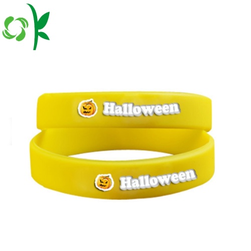पीला मुद्रित ब्रांड पावर बैंड सिलिकॉन एनर्जी wristbands