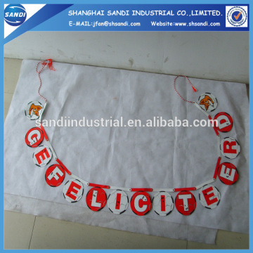 China factory custom paper bunting flag