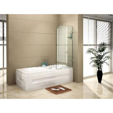 Easy Frameless shower screens on bathtub, bath screens