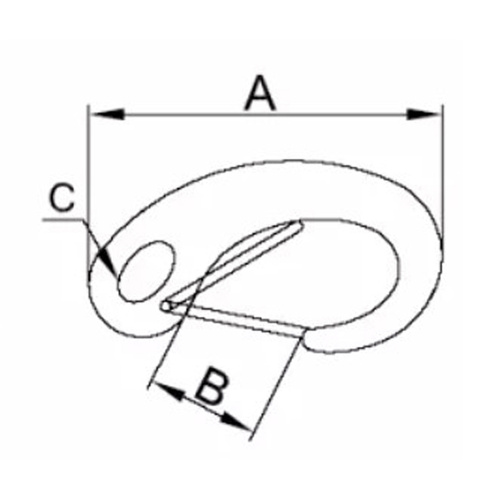 Egg Shape Carabiner Spring Snap Hook