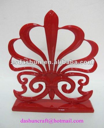 Elegant red color flora ornament resin flora ornament