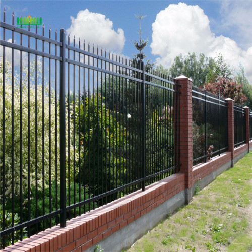 Ornamental iron fence points