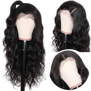 Shmily 13*4 Glueless Swiss Lace Frontal Wigs Raw Indian Human Hair Lace Wigs Virgin Cuticle Aligned Body Wave Lace Front Wig