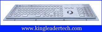 Rugged metal industrial keyboard with trackball, 103 functi
