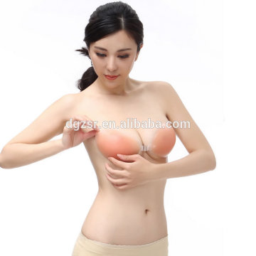 Reusable Strapless Self Adhesive Silicone Invisible Push-up Bra, Fashion Sexy Nubra