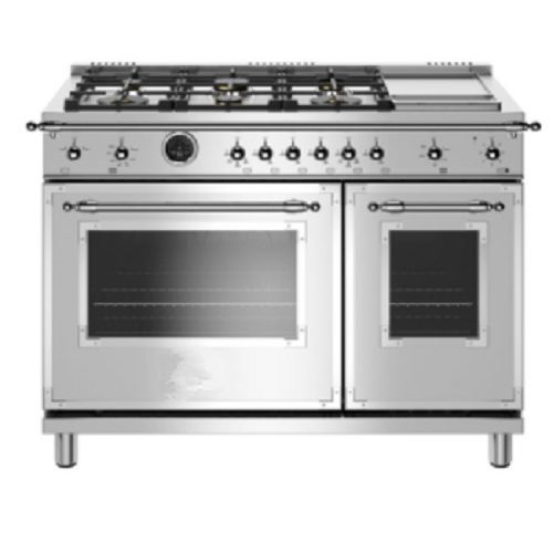 Electric Self Clean Oven 6 Brass Burners Griddle