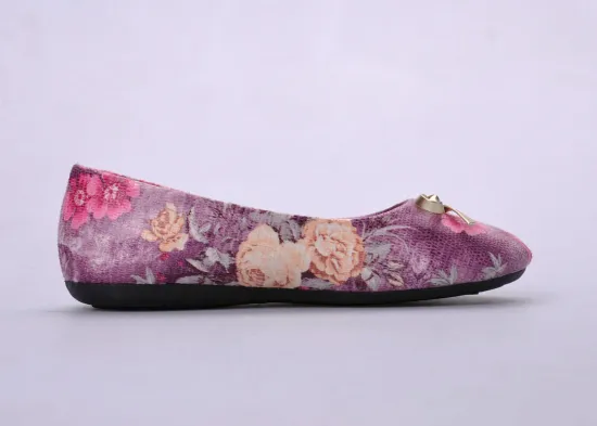 Floral Canvas Girls Ballet Flats Shoes , New Style Breathable Causal Eva