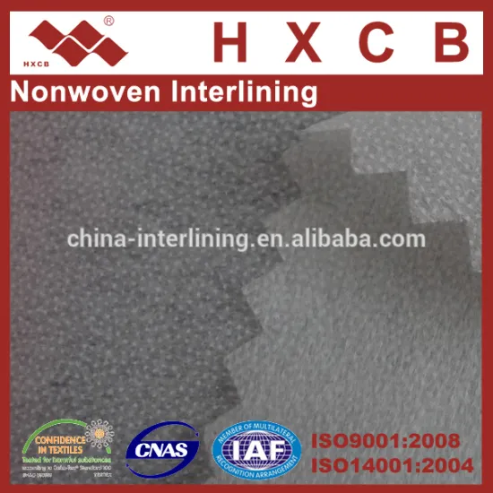 Polyester&Nylon Fusible Nonwoven Interlining Fabric