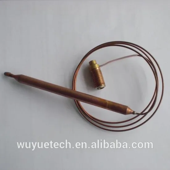 Gas valve parts, capillary thermostat for gas valve