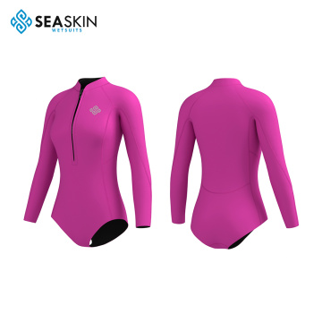 Seaskin High Quality OEM Women 2.5mm Back Zipper Neoprene Snorkeling Diving Wetsuits