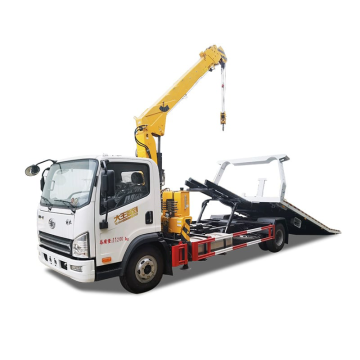 Faw Hydraulic Crane Truck 4x2 Wei Chai Engine Tow Truck with Straight Boom Arm for Sale