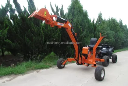 ATV Towable Backhoe Kubota Tractor Backhoe Excavator