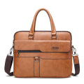 Large Leather Laptop Messenger Bag for Men