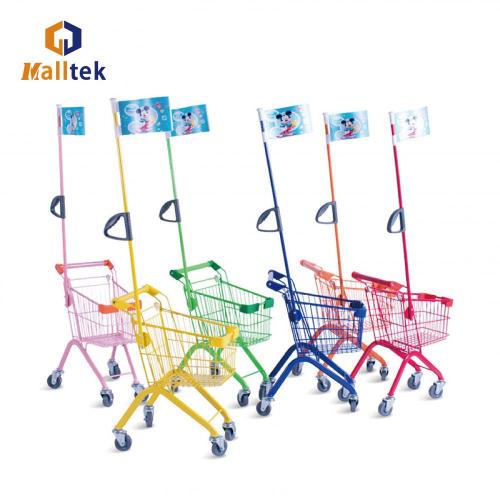 Various Color Children Metal Shopping Trolley