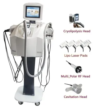 Laser Lipo Machine / Lipo Laser + Cryolipolysis + Cav + Rf Weight Loss Machine