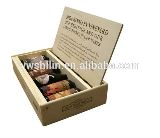 new design wooden wine box for wine bottles
