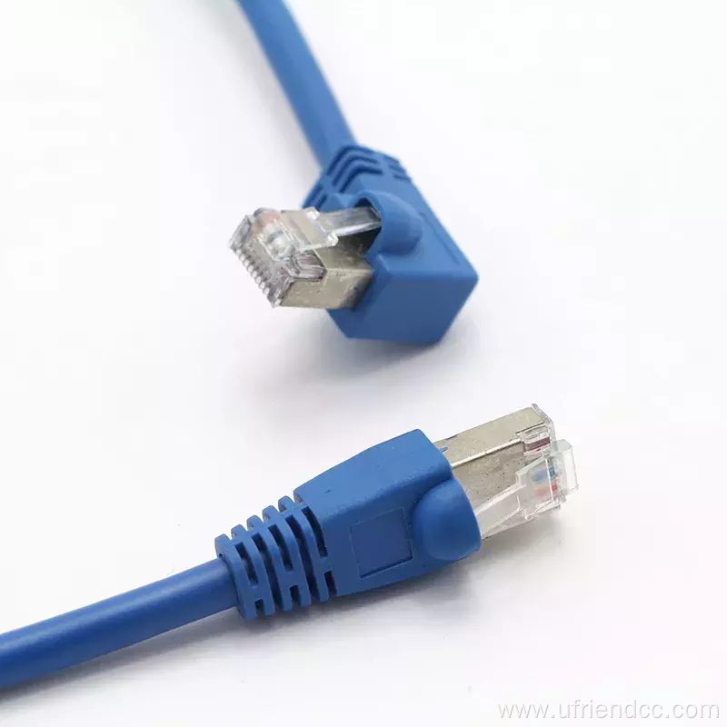 Custom length Right Angle 90Degree RJ45 Ethernet Cable
