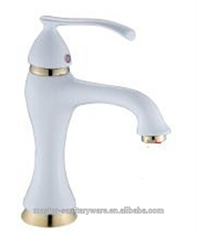 ceramic white basin faucet old style 2104