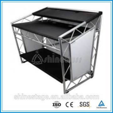 aluminum truss wooden dj folding table