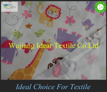 100% cotton print flannel fabric