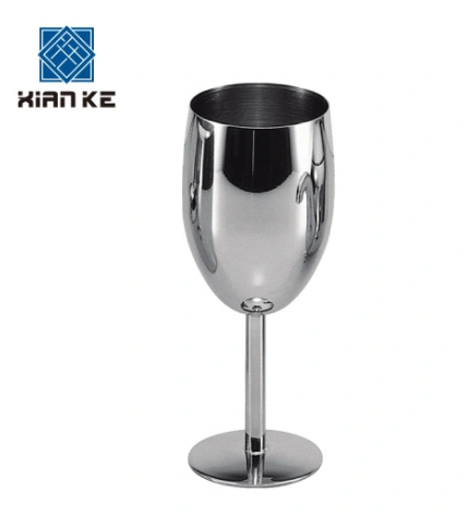 Unique stainless steel bar wine glasses