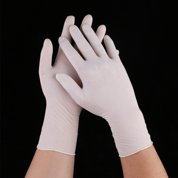 10pcs Disposable Latex Gloves White Non-Slip Acid and Alkali Laboratory Rubber Latex Gloves Household Cleaning Products