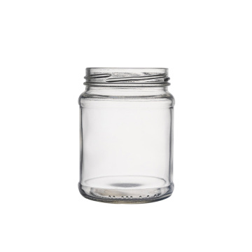 Flint Glass Round Panelled Jar