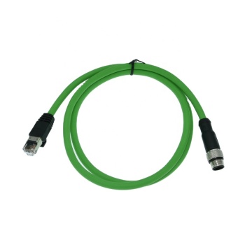 Cavo di rete Cognex Gigabit: connettore da M12 a RJ45, lettore modello core 4/8 per i sistemi di telecamere industriali