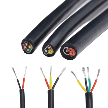 High Power 7KW Servo Motor Drag Chain Cable 11AWG 4x4mm