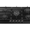 90 Gas Cooker 5 Burner in Tempered Glass