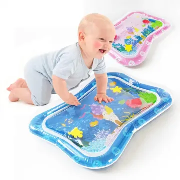 Wholesale Eco-Friendly PVC Inflatable Baby Water Play Mat in Blue - 9.9 Ounces