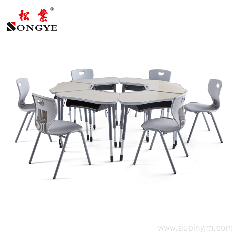 Modern School Junior Students Table Desk With Chair
