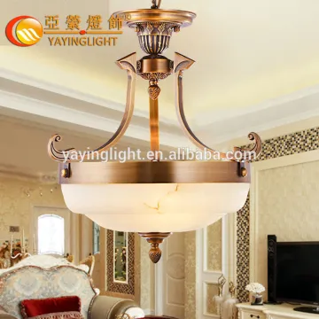 European brass traditonal pendant simple style, olde worlde look aisle household copper pendant