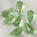 Glitter Spike Acrylic Faceted Teardrop Pendant Beads