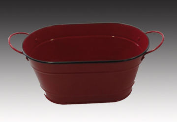 Red color Oval shape Guangdong Jiangmen hotel ice bucket
