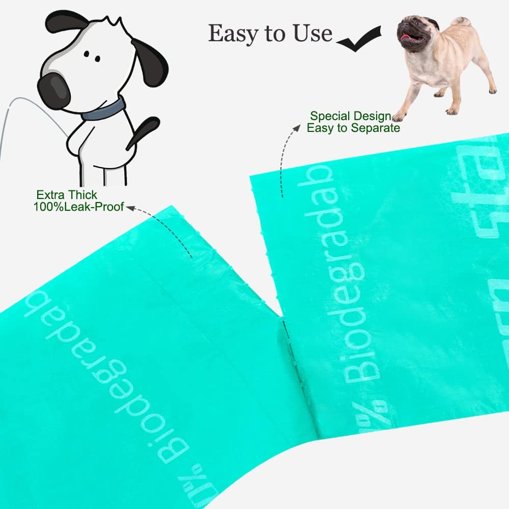 Biodegradable Cornstarch Dog Waste Poop Bags