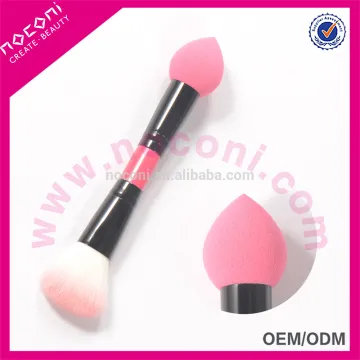 make up brush with double end pink for cosmetic