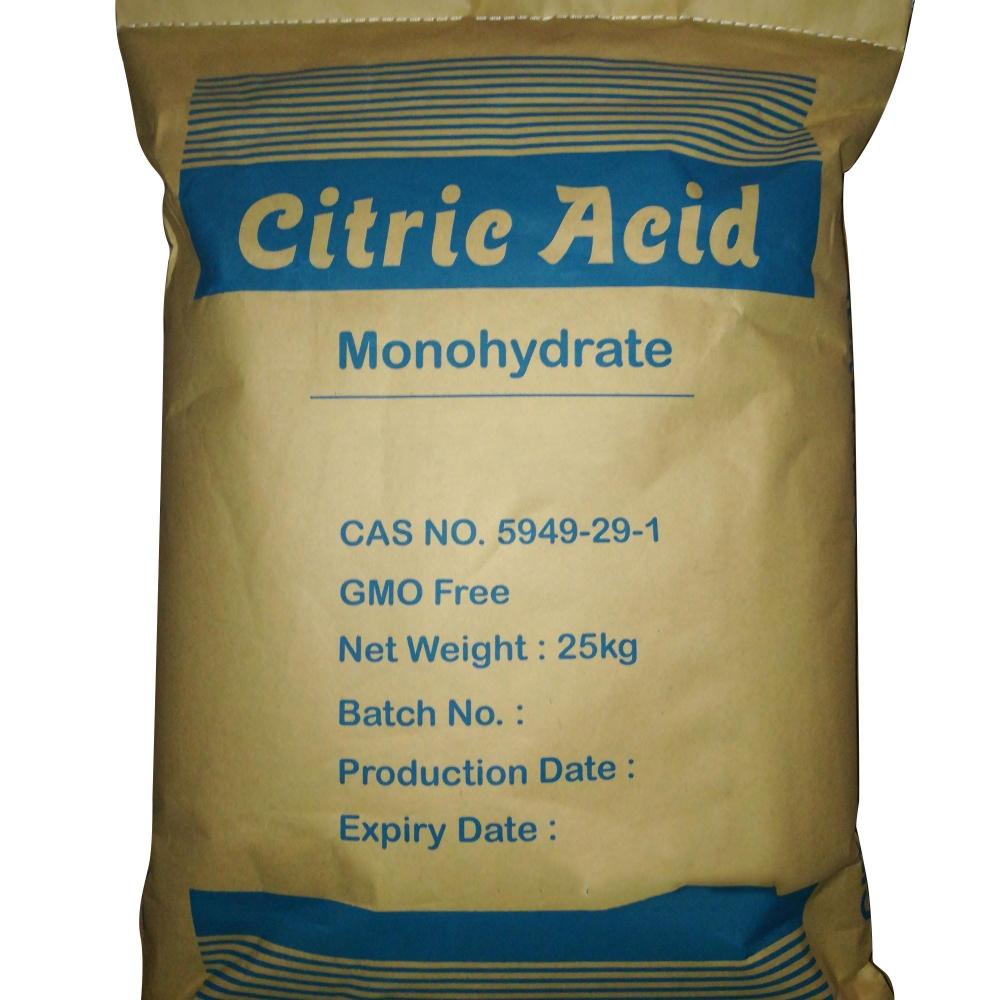 Industrial Grade Citric Acid Monohydrate Used as Additive