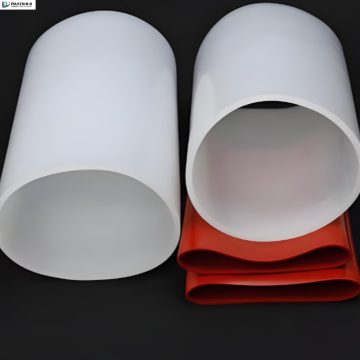 Transparent Silicone Flexible Connector for Food and Beverage Systems Customizable in Color and Material Type