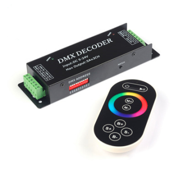 12-24V DC RF Remote Control DMX512 RGB LED Controller