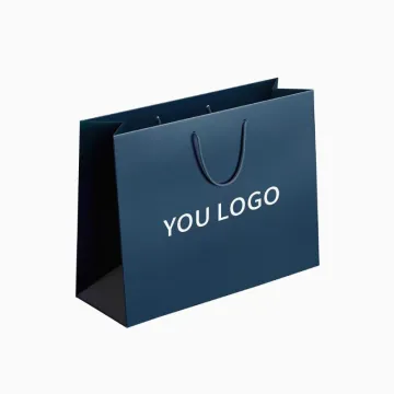 Custom Logo Luxury Paper Shopping Bags with Handles