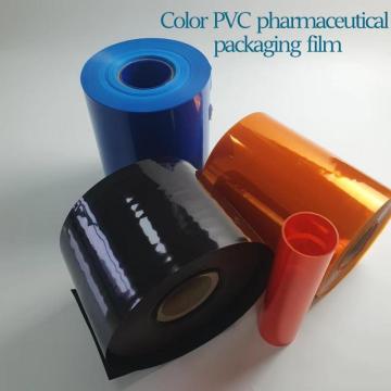 Filme de embalagem farmacêutica de PVC colorido