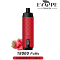 2024 Neue Vape Evappe Deluxe Bar 18000 Puffs Einweg -Vapes