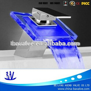 Classic led basin glass water faucet/glass filler tap