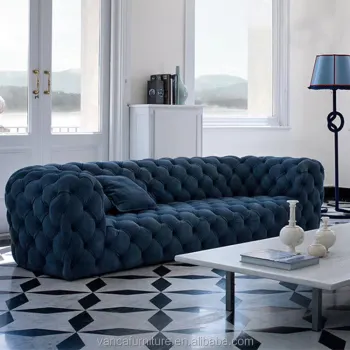 Contemporary 4-Seater Green Velvet Sofa Set for Modern Living Room Furniture Wholesale