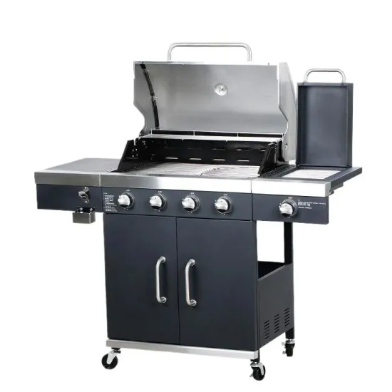 Gas Barbecue Yard Villa Stainless Steel Barbecue Grill BBQ Grills Outdoor