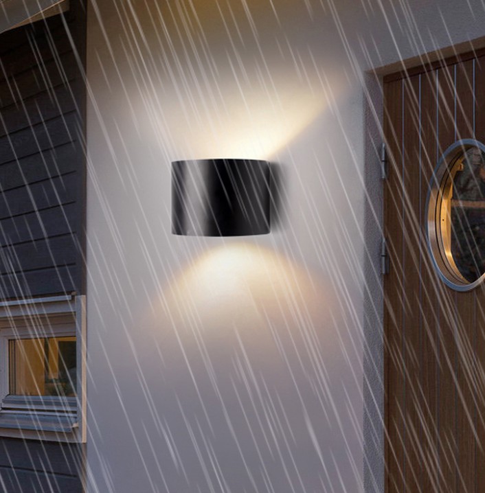 Modern outdoor LED wall light