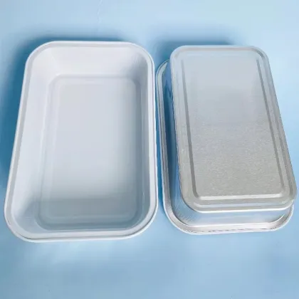 Disposable Aluminum Lid Lunch Box with Grilled Enoki Mushrooms for Barbecue Snacks