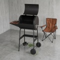 Grill au charbon de bois couvert pour la cuisson au barbecue en plein air