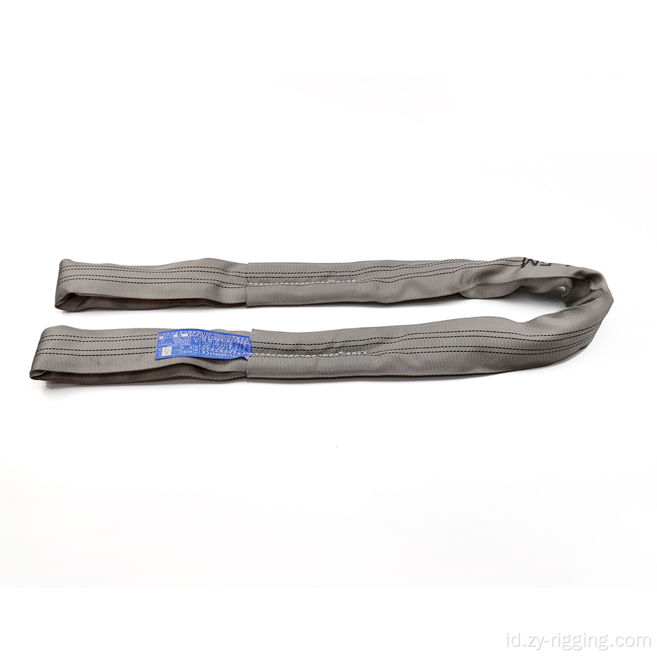 Grosir Polyester Crane Lifting Belt Round Sling